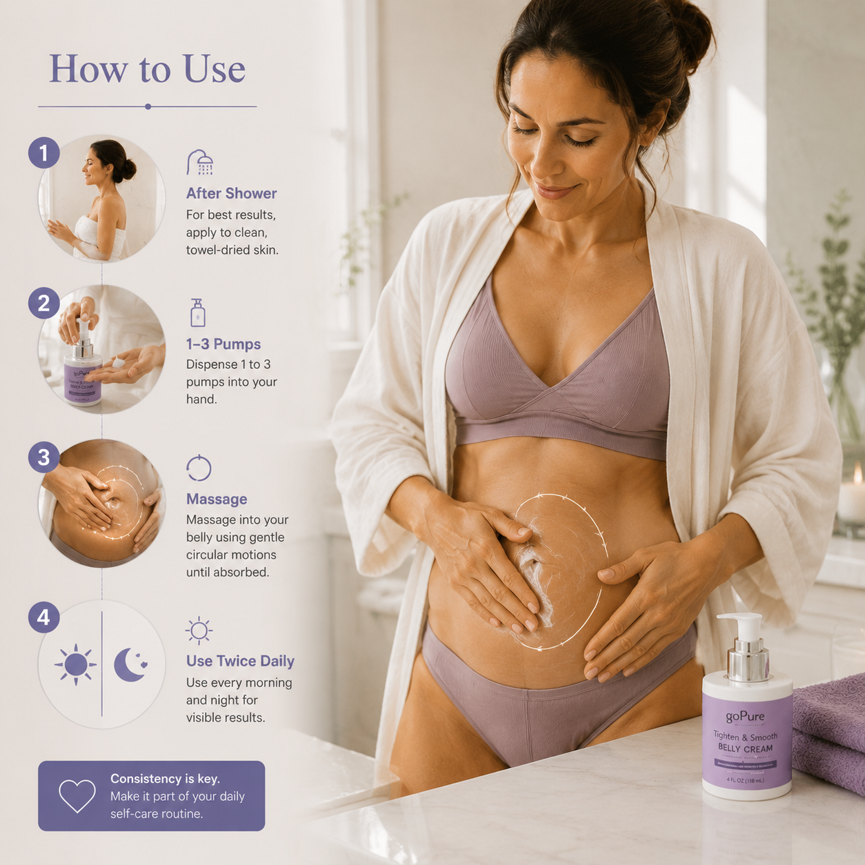 Tighten & Smooth Belly Cream | Mirevyn