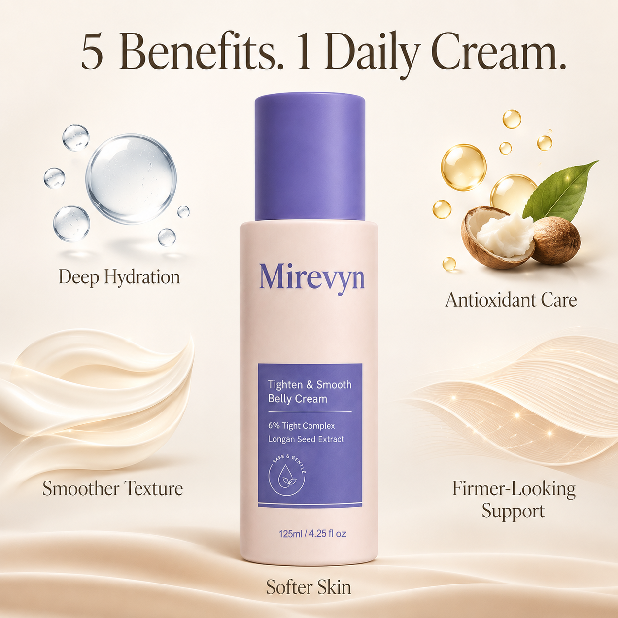 Tighten & Smooth Belly Cream | Mirevyn